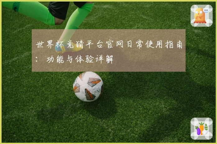 世界杯竞猜平台官网日常使用指南：功能与体验详解